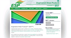 Desktop Screenshot of engineeredsheetproducts.com
