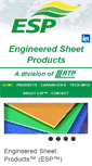 Mobile Screenshot of engineeredsheetproducts.com